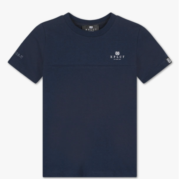 XPLCT STUDIOS T-SHIRT DONKER BLAUW