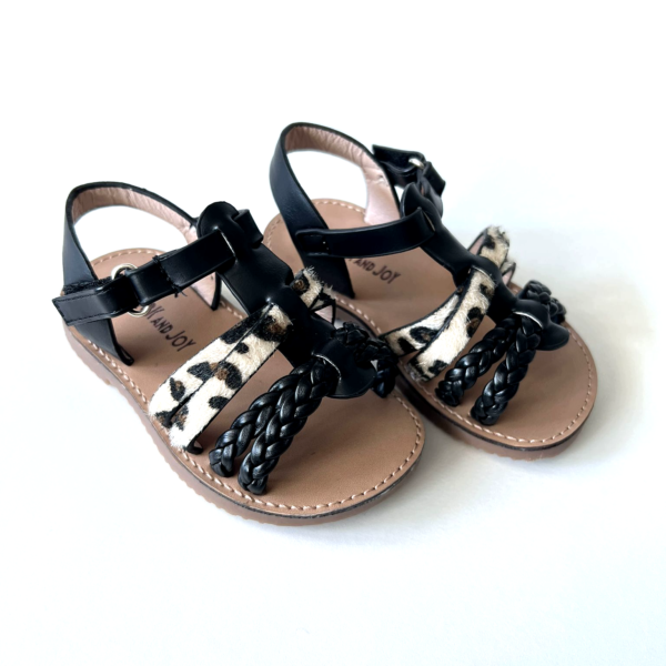 Sandalen Leopard - Zwart