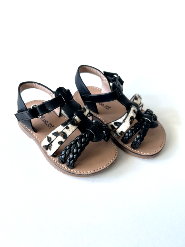 Sandalen Leopard - Zwart