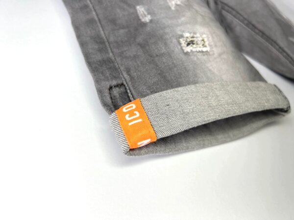 ICON Jeans Shorts  - Grijs / Oranje - Afbeelding 2