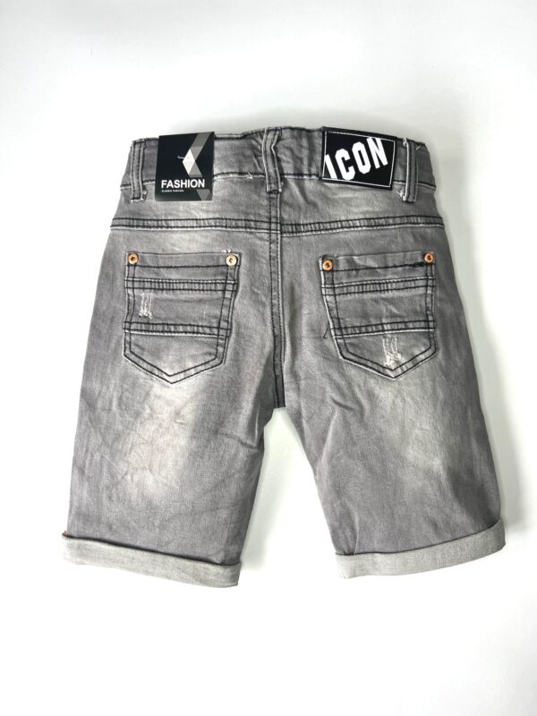 ICON Jeans Shorts  - Grijs / Oranje - Afbeelding 3